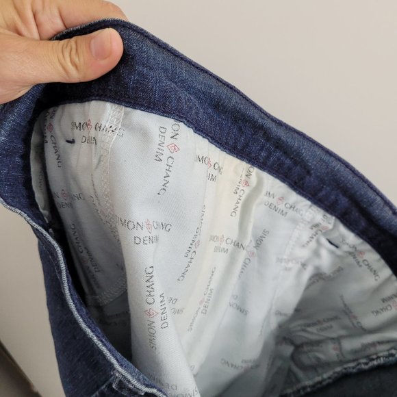 Vintage 🇨🇦 Made in Canada Simon Chang Jeans Blue Jean Denim Maxi Quilted Skirt - Picture 13 of 16